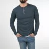 INDICODE JEANS IDGIFFORD - T-shirt à Manches Longues - Navy Mix