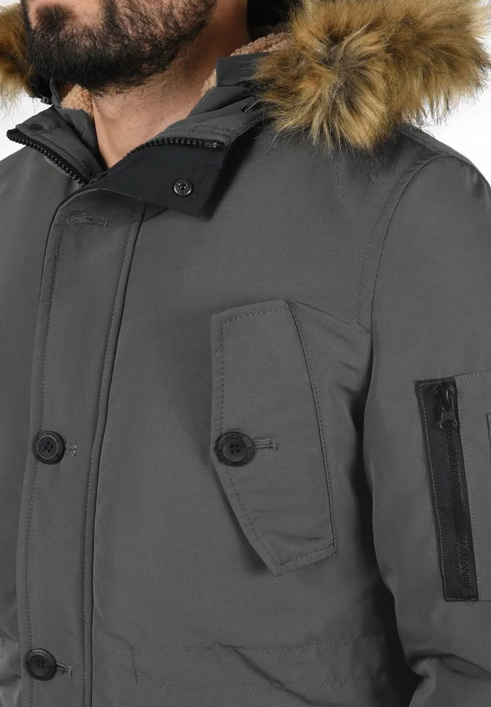 INDICODE JEANS IDRUFFY - Veste D'hiver - Forged Iron 4 INDICODE JEANS IDRUFFY - Veste D'hiver - Forged Iron – Image 4