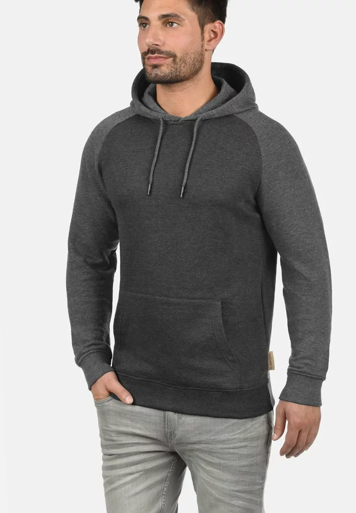 INDICODE JEANS IDELLIOT - Sweat à Capuche - Charcoal 1 INDICODE JEANS IDELLIOT - Sweat à Capuche - Charcoal