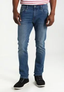 INDICODE JEANS PITTSBURG - Jean Slim - Medium Indigo