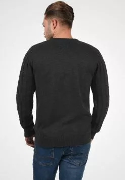 INDICODE JEANS IDPAULETTA - Pullover - Charcoal Mix -INDICODE JEANS Boutique cb8a1511c1c240c0b38cb70741c93c32