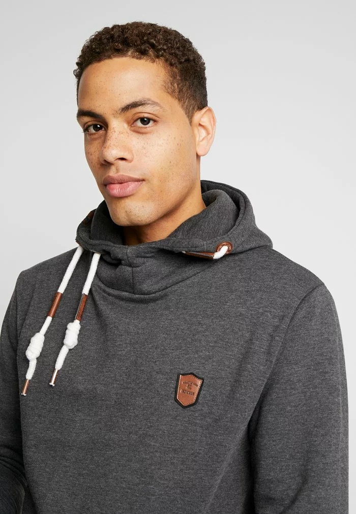 INDICODE JEANS NEVILLY - Sweat à Capuche - Charcoal Mix 4 INDICODE JEANS NEVILLY - Sweat à Capuche - Charcoal Mix – Image 4