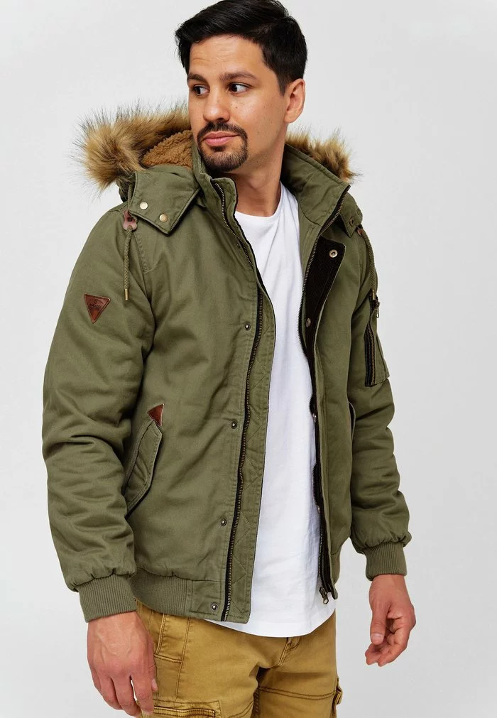 INDICODE JEANS Veste D'hiver - Army 1 INDICODE JEANS Veste D'hiver - Army