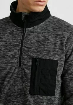 INDICODE JEANS IDWIMORT - Sweat Polaire - Black -INDICODE JEANS Boutique cf355dd341ee4b389c97bcf13b6ce765