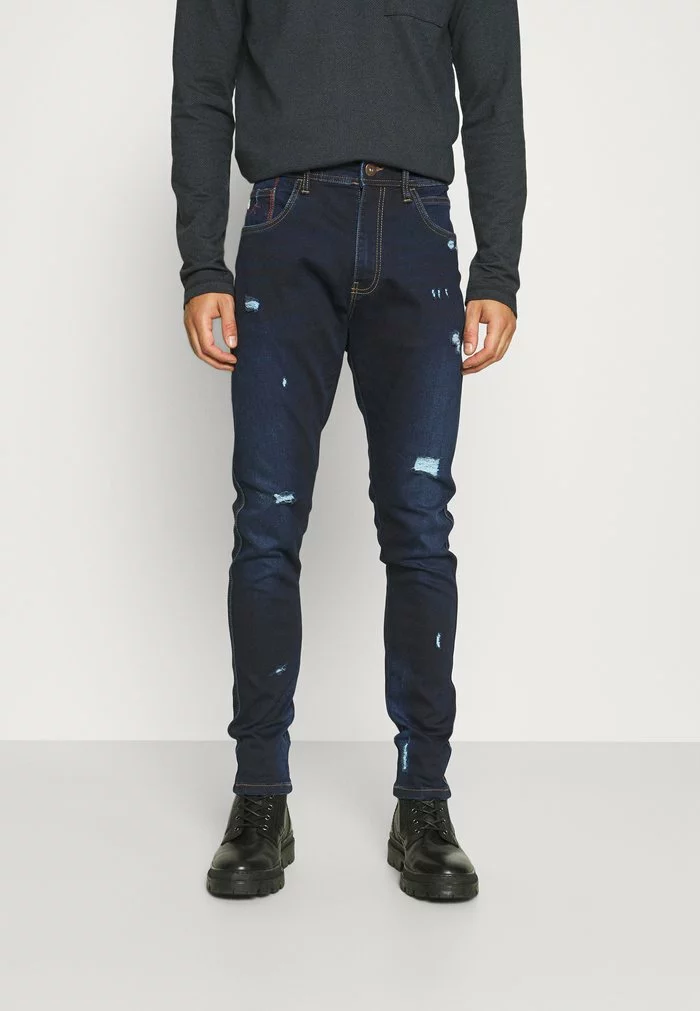 INDICODE JEANS EDWARDS - Jean Slim - Brushed Rinse 1 INDICODE JEANS EDWARDS - Jean Slim - Brushed Rinse