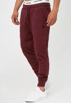 INDICODE JEANS Pantalon De Survêtement - Bordeaux Mix