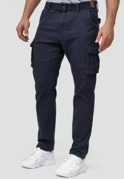 INDICODE JEANS MATHEN - Pantalon Cargo - Navy -INDICODE JEANS Boutique d350d7e8c86144a89447329774b6ef84