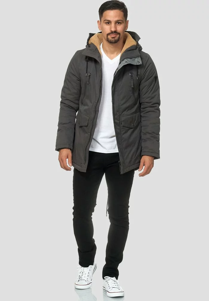 INDICODE JEANS Parka - Gray 2 INDICODE JEANS Parka - Gray – Image 2