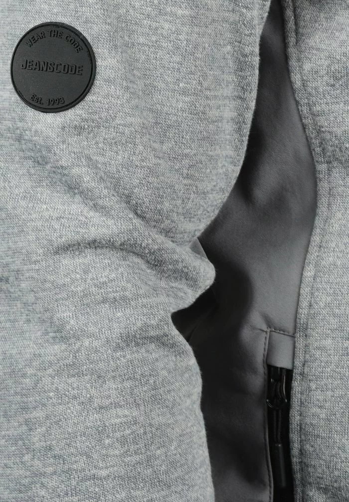 INDICODE JEANS IDESHER - Sweat à Capuche Zippé - Grey Mix 5 INDICODE JEANS IDESHER - Sweat à Capuche Zippé - Grey Mix – Image 5