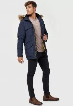 INDICODE JEANS CARPELAN - Veste D'hiver - Dark Blue -INDICODE JEANS Boutique d5e0eb960d774d5ba1cd42826bb3aa69
