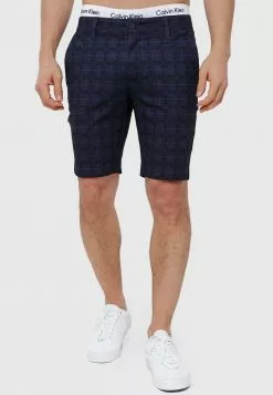 INDICODE JEANS AALBORG - Short - Navy Check
