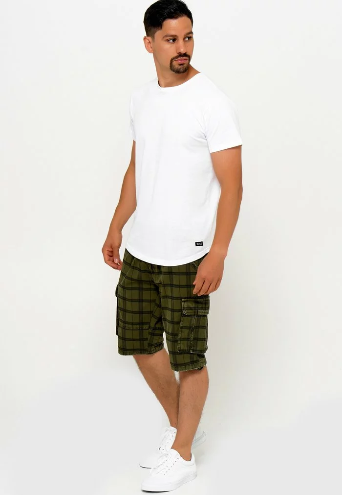 INDICODE JEANS BLIXT - Short - Army Check 2 INDICODE JEANS BLIXT - Short - Army Check – Image 2