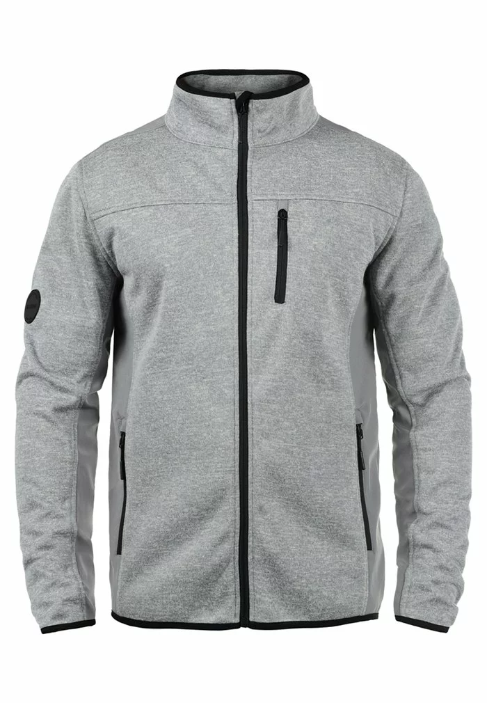 INDICODE JEANS IDESHER - Sweat à Capuche Zippé - Grey Mix 4 INDICODE JEANS IDESHER - Sweat à Capuche Zippé - Grey Mix – Image 4