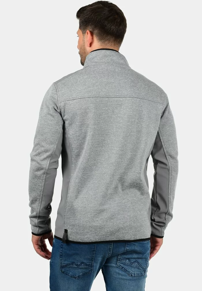 INDICODE JEANS IDESHER - Sweat à Capuche Zippé - Grey Mix 2 INDICODE JEANS IDESHER - Sweat à Capuche Zippé - Grey Mix – Image 2