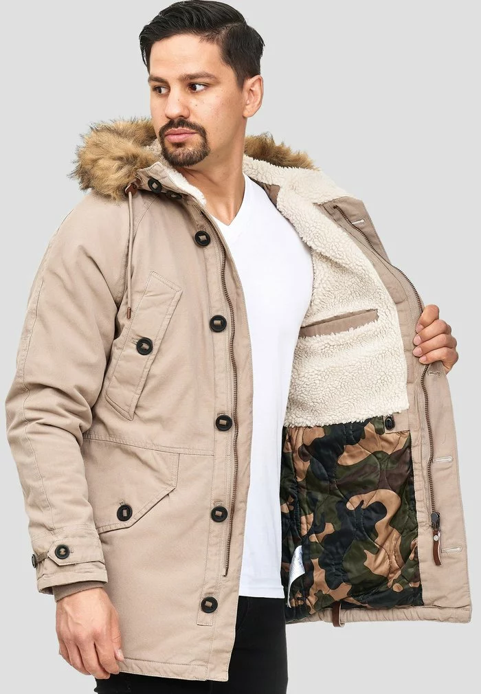 INDICODE JEANS Veste D'hiver - Mottled Dark Grey 4 INDICODE JEANS Veste D'hiver - Mottled Dark Grey – Image 4