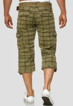 INDICODE JEANS MIT GÜRTEL NICOLAS - Short - Dired Herb -INDICODE JEANS Boutique d99fe717828e40a6a9471a73fd78e826