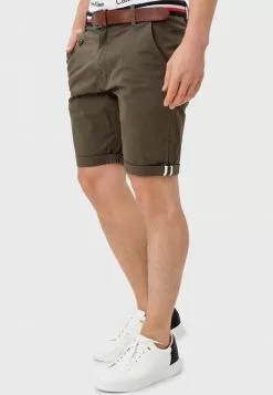 INDICODE JEANS Short - Dark Green -INDICODE JEANS Boutique da37c344733c4844ba6352ba7103b259