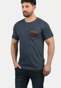 INDICODE JEANS IDPAXTON - T-shirt Imprimé - Navy