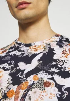 INDICODE JEANS KRANICH JAPAN - T-shirt Imprimé - Navy -INDICODE JEANS Boutique dac14439741c45da93d7750c2d0145ee