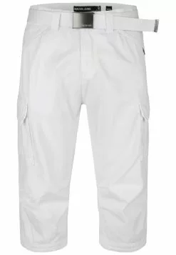 INDICODE JEANS MIT GÜRTEL NICOLAS - Short - Optical White -INDICODE JEANS Boutique dac3bbafa64f42e9a5772b667be06a75