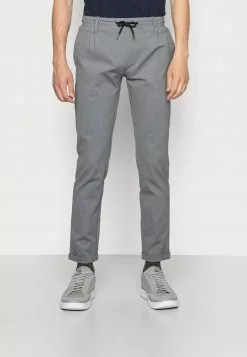 INDICODE JEANS EBERLEIN WITH ROLLED UP - Pantalon Classique - Grey Mix