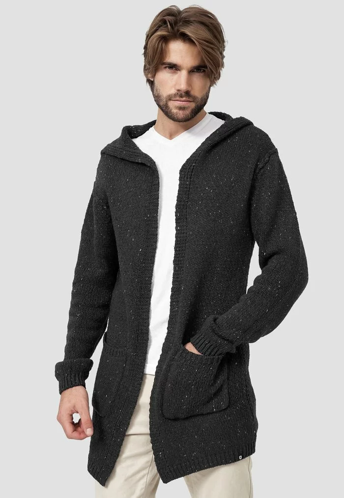 INDICODE JEANS BRAD - Gilet - Dk Grey 1 INDICODE JEANS BRAD - Gilet - Dk Grey