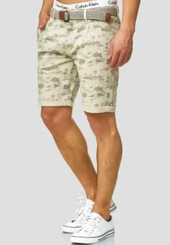 INDICODE JEANS LILESTONE - Short - Light Grey