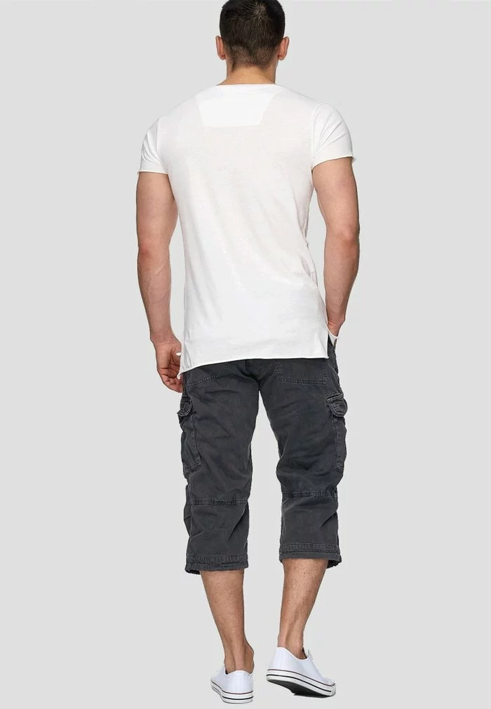 INDICODE JEANS MIT GÜRTEL NICOLAS - Short - Dark Grey 3 INDICODE JEANS MIT GÜRTEL NICOLAS - Short - Dark Grey – Image 3