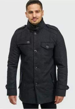 INDICODE JEANS BRANDAN - Manteau Court - Anthracite