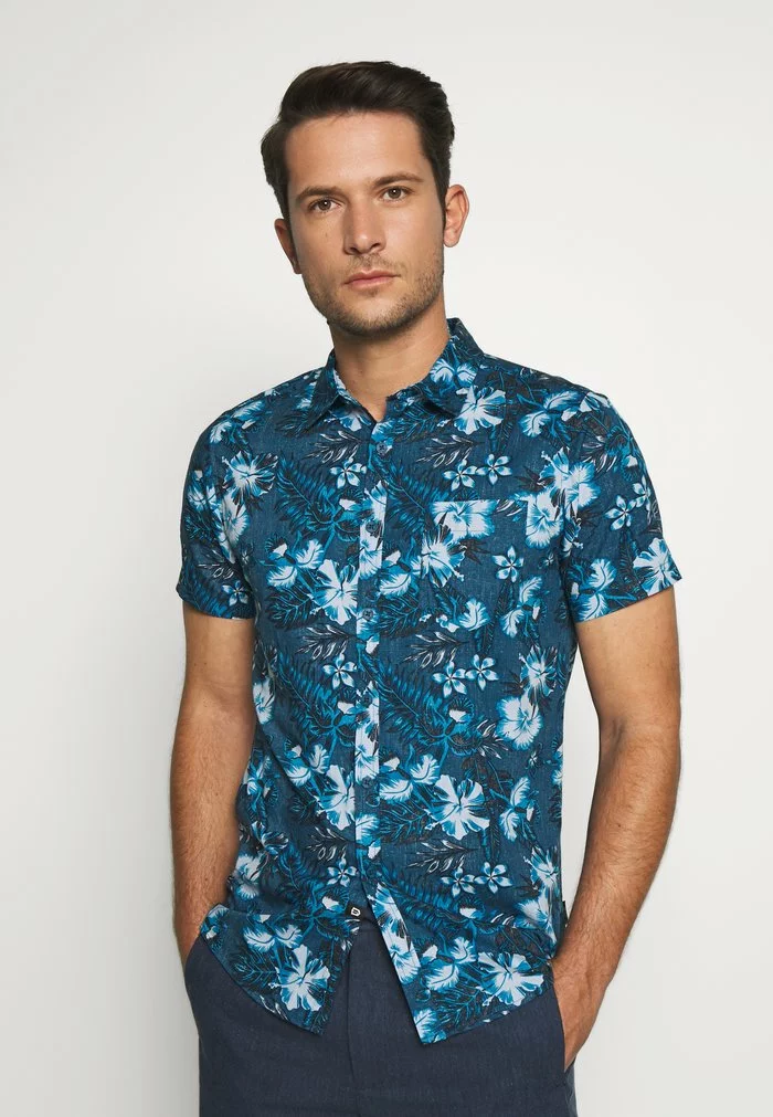 INDICODE JEANS DODDINGTON - Chemise - Dark Denim 1 INDICODE JEANS DODDINGTON - Chemise - Dark Denim