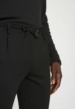 INDICODE JEANS EBERLEIN WITH ROLLED UP - Pantalon Classique - Black -INDICODE JEANS Boutique dc0bbc3e903f403ca9db984905c261c8