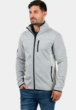 INDICODE JEANS IDESHER - Sweat à Capuche Zippé - Light Grey