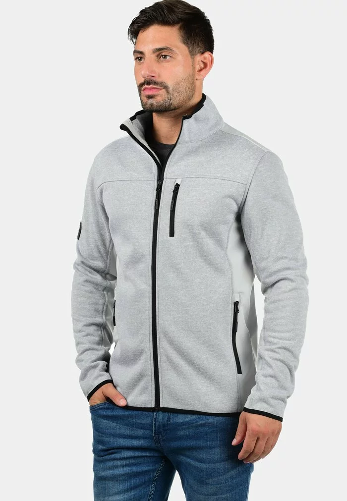INDICODE JEANS IDESHER - Sweat à Capuche Zippé - Light Grey 1 INDICODE JEANS IDESHER - Sweat à Capuche Zippé - Light Grey