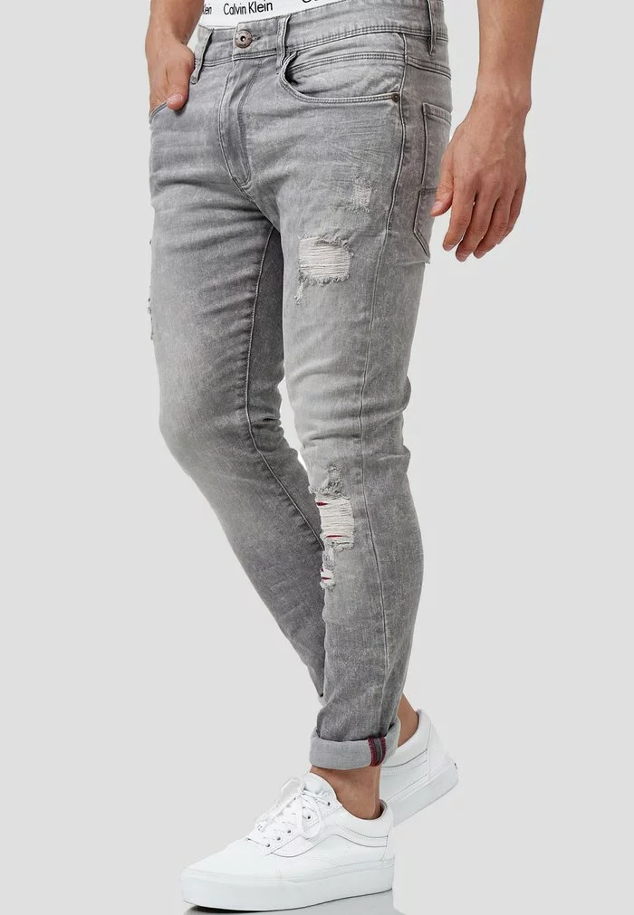 INDICODE JEANS RALPH - Jeans Skinny - Vintage Grey 1 INDICODE JEANS RALPH - Jeans Skinny - Vintage Grey