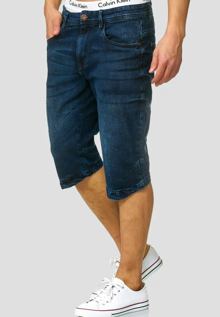 INDICODE JEANS Short En Jean - Blue Denim 1 INDICODE JEANS Short En Jean - Blue Denim