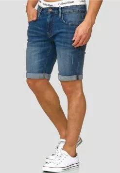 INDICODE JEANS CUBA CADEN - Short En Jean - Medium Indigo