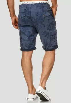 INDICODE JEANS ALBERT - Short - Blue -INDICODE JEANS Boutique dead053c98aa4078bb3f79fd349f964a