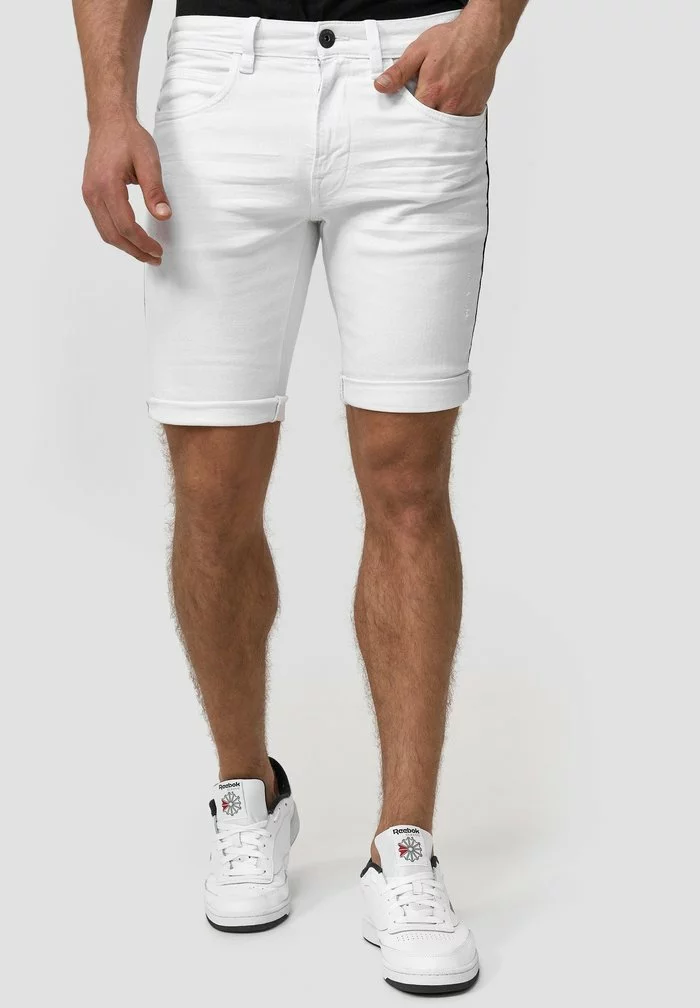 INDICODE JEANS Short En Jean - Off-white 1 INDICODE JEANS Short En Jean - Off-white