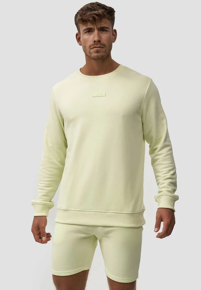 INDICODE JEANS BAXTER - Sweatshirt - Lime Cream 1 INDICODE JEANS BAXTER - Sweatshirt - Lime Cream