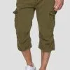 INDICODE JEANS MIT GÜRTEL NICOLAS - Short - Dark Green