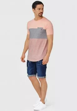 INDICODE JEANS PORTER - T-shirt Imprimé - Coral Cloud -INDICODE JEANS Boutique dfc25ddfda9f4aed80123635c415f025