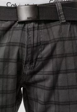 INDICODE JEANS MONROE - Short - Raven Check -INDICODE JEANS Boutique dfecc8a8ee80422a9d2e418afd82066e