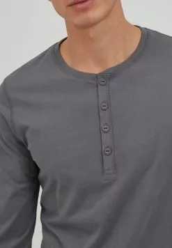 INDICODE JEANS IDARMANDO - T-shirt à Manches Longues - Pewter -INDICODE JEANS Boutique e0c5ac8556864e19bb6a51a7c71fc916