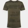 INDICODE JEANS ALLEN - T-shirt Imprimé - Army