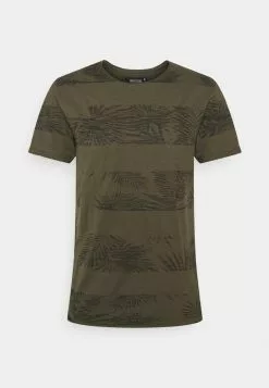 INDICODE JEANS ALLEN - T-shirt Imprimé - Army