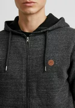 INDICODE JEANS IDARKELL - Sweat à Capuche Zippé - Black Mix -INDICODE JEANS Boutique e1addc9f6d104483b4644359fc3a38c4