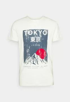 INDICODE JEANS WELCH - T-shirt Imprimé - Marshmellow -INDICODE JEANS Boutique e2d9c2537a9f4fd694e857868fce9c8b