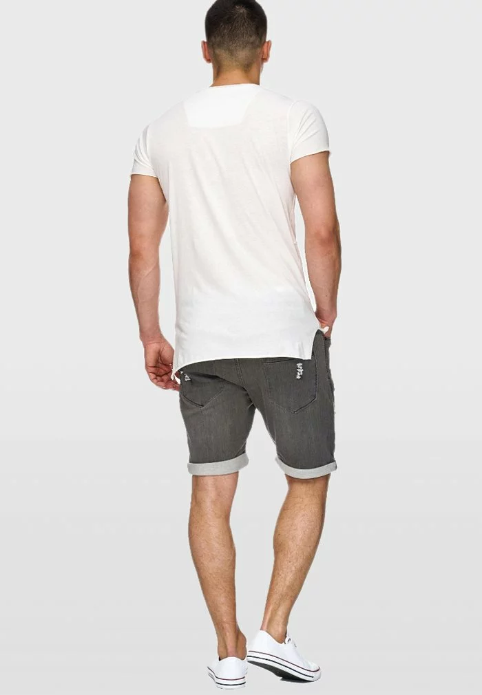 INDICODE JEANS Short En Jean - Grey 3 INDICODE JEANS Short En Jean - Grey – Image 3