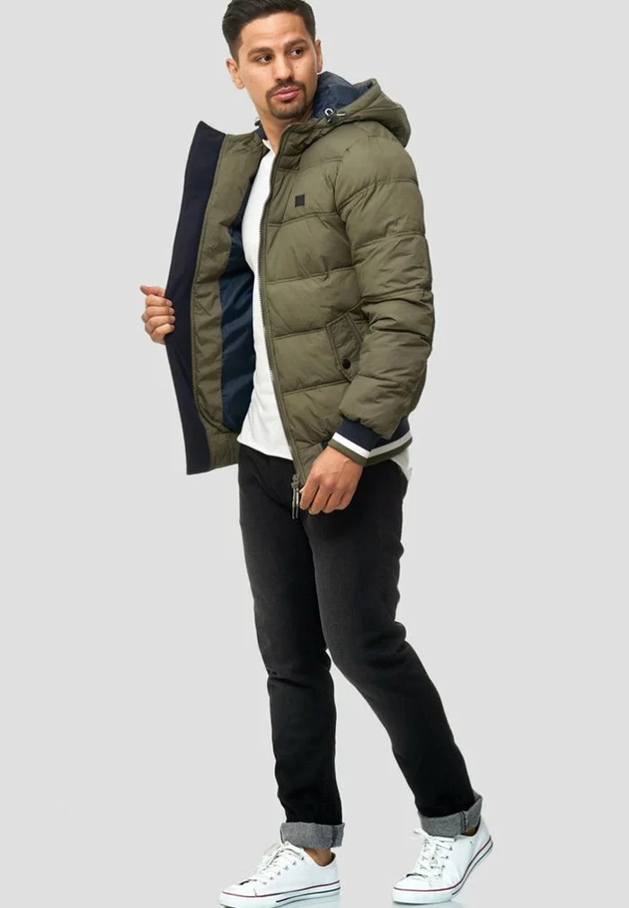 INDICODE JEANS REGULAR FIT - Veste D'hiver - Dark Green 2 INDICODE JEANS REGULAR FIT - Veste D'hiver - Dark Green – Image 2