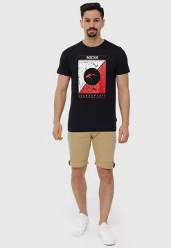 INDICODE JEANS T-shirt Imprimé - Black